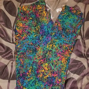 Lularoe OS leggings NWOT neon